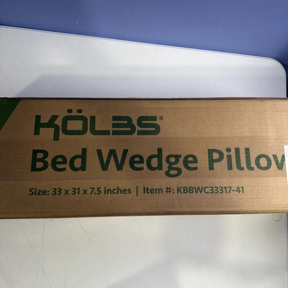 Kolbs Extra Wide Bed Wedge Pillow‎ for Sleep 7.5